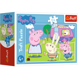 ŚWINKA PEPPA I KAMPER PUZZLE 54 EL. TREFL 19628