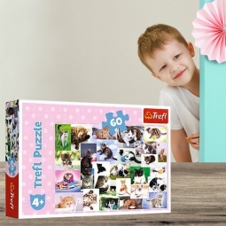KOCI ŚWIAT PUZZLE 60 EL TREFL 17332