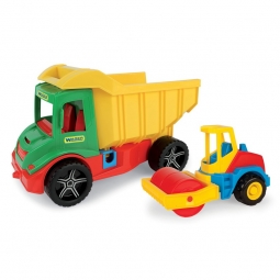 MULTI TRUCK WYWROTKA Z WALCEM 38cm WADER 32242