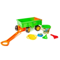 WADER 10953 Gigant – wózek/przyczepa z kompletem do piasku