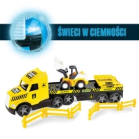 WADER 36430 MAGIC TRUCK TECHNIC LAWETA ZE SPYCHACZEM - świeci w ciemnościach