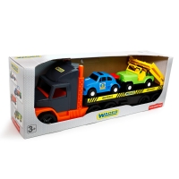SUPER TRUCK Z AUTAMI SPORTOWYMI 78cm WADER 36640