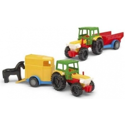 TRAKTOR Z WYWROTKĄ lub przyczepą na konia 38cm WADER 21300