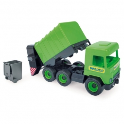 MIDDLE TRUCK ŚMIECIARKA ZIELONA 43 CM , WADER 32103