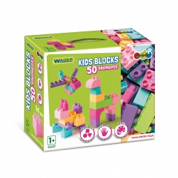 KIDS BLOCKS PINK KLOCKI 50 el. 41297 WADER