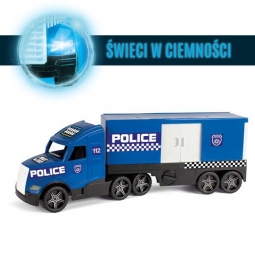 Wader 36200 Magic Truck Action Policja - świeci w ciemnościach