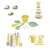 CYTRYNOWY ZESTAW ZABAWEK DLA DZIECI PAKIET COMFORT ROOM wader 41128